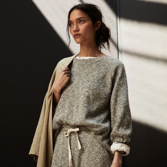 Madewell - Telluride Pullover Sweater - Marled Storm - Picture 4 of 11